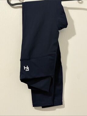 Performance Navy Leggings with White Logo